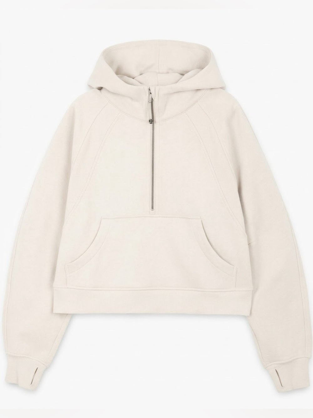 NWOT! Lululemon Scuba Oversized Half-Zip Hoodie | M/L (Bone/Ivory)